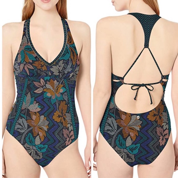 Prana Other - PRANA NWT KHARI ONE PIECE SWIMSUIT BLACK HORCHATA